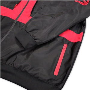 Windbreaker Set - Black/Red