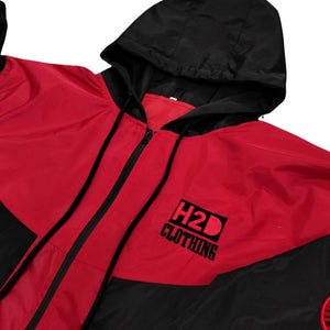 Windbreaker Set - Black/Red