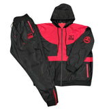 Windbreaker Set - Black/Red