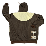 Windbreaker Set - Brown/Cream