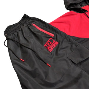 Windbreaker Set - Black/Red