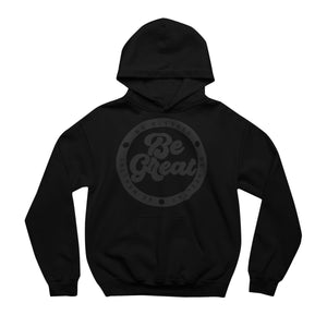 Big Face Circle of Excellence Unisex Hoodie - Blacked Out