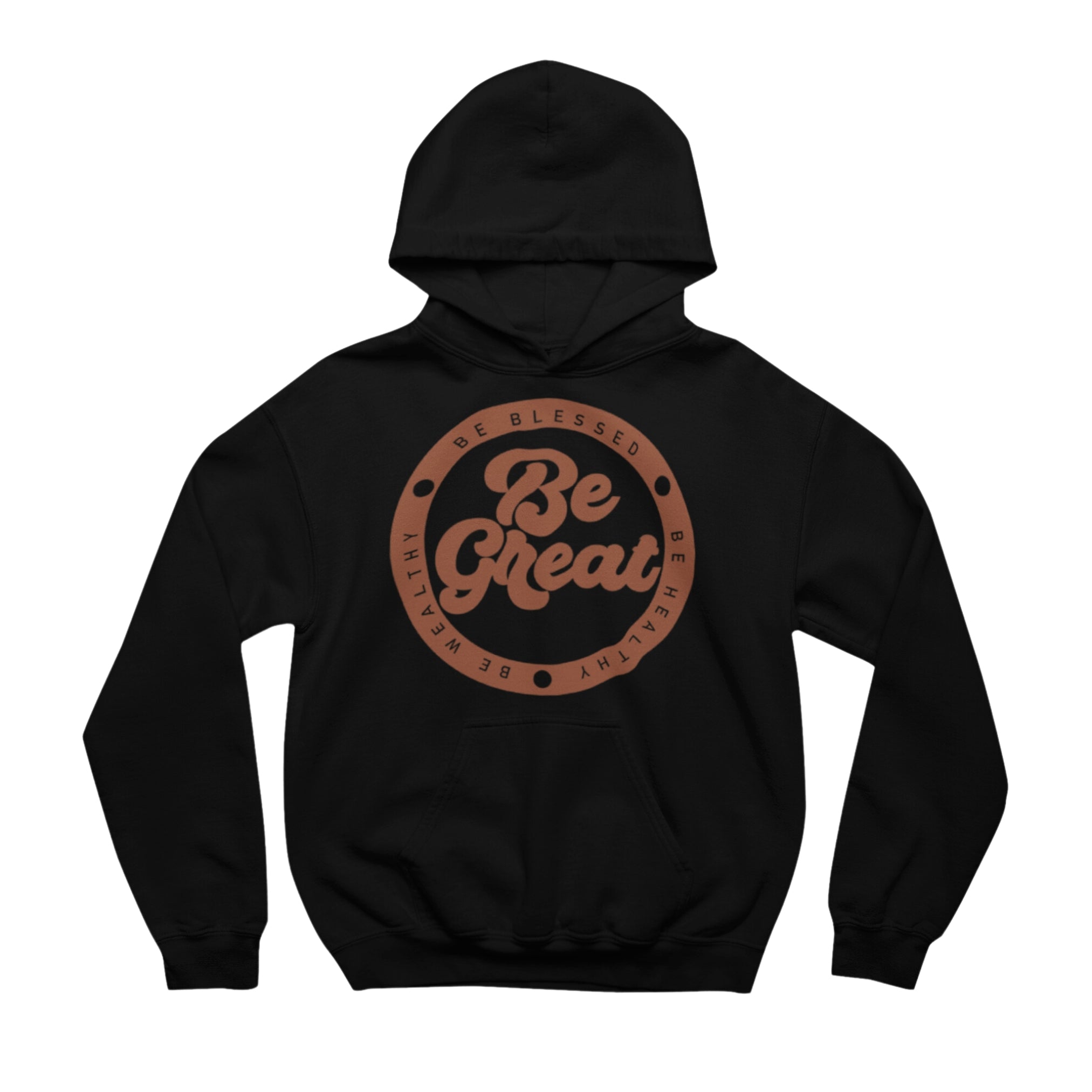 Big Face Circle of Excellence Unisex Hoodie - Chocolate