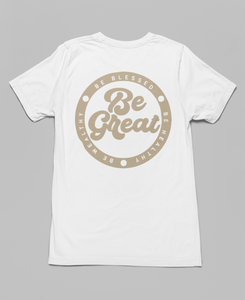 Circle of Excellence T-Shirt | White/Khaki